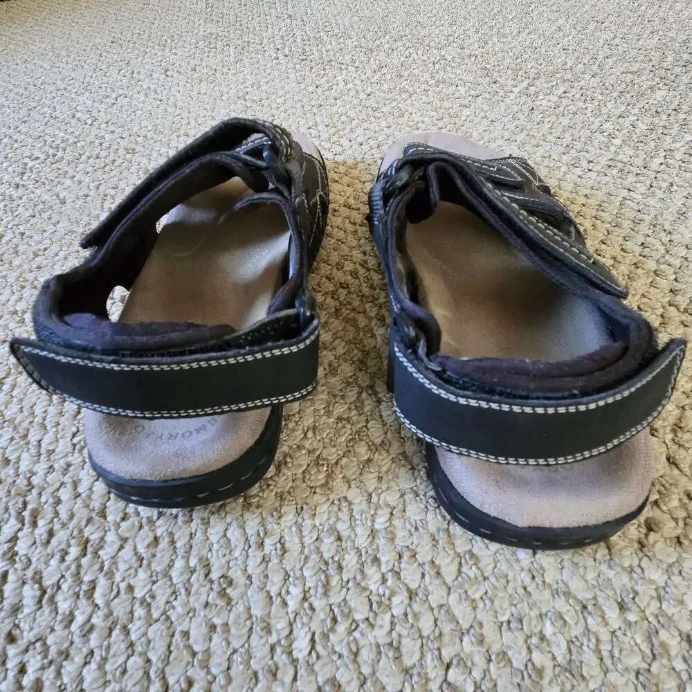 Mens Dockers Newpage Black Slingback Memory Foam Sport River Sandals Size US 8M